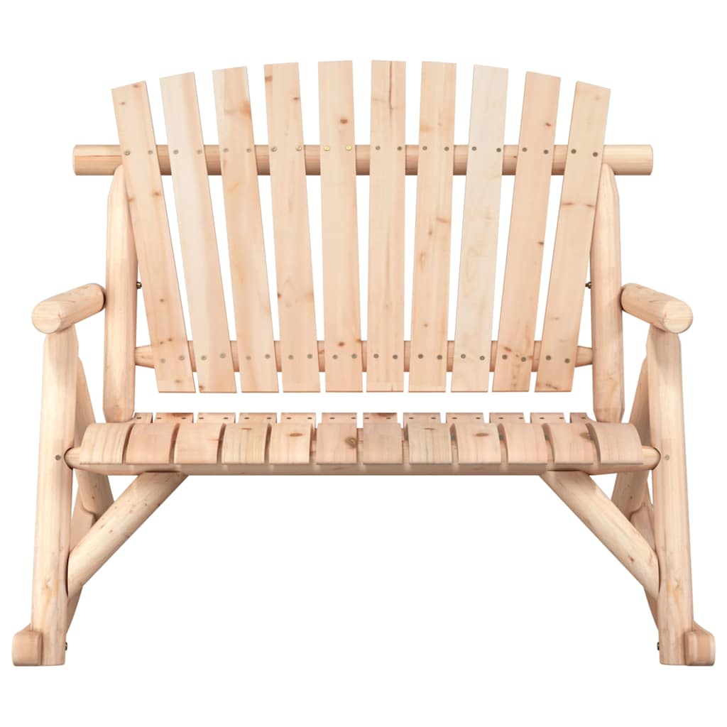 vidaXL Garden Swing Bench 2-Seater 123x96x102 Cm Solid Wood Spruce