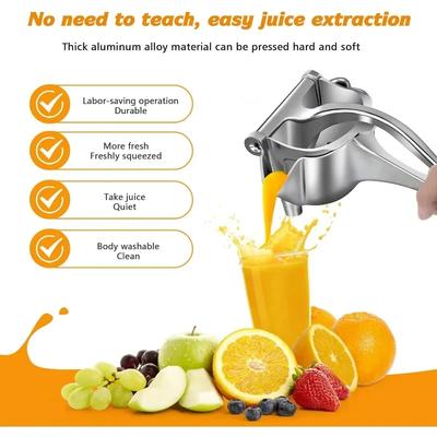 Manual Citrus Juicer Hand Press for Lemon Orange-Al+alloy Fruit Squeezer Tool, Kitchen Bar Accessories Efficient Juice Extractor