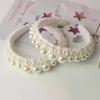 1Pcs Baroque Vintage Pearl Glass Beads Bow Headband Fashion Hairbands Full Rhinestone Sponge Hair Band Hair Accessories
