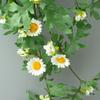 Stylish Daisy Pendant Faux Flower Vine for Indoor Wall Decoration and TV Background