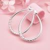 925 Sterling Silver Wedding Gift U-Shaped Pierced Earrings Charming Jewelry