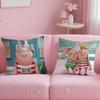 Anime U-Usavich Cushion Cover Soft Short Plush Double-Sided Printing Home Decor Machine Washable Pillow Case Gift