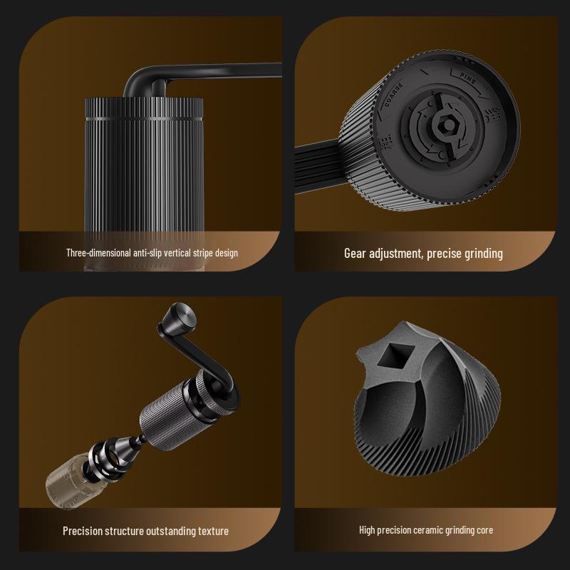 Compact Electric Coffee and Grain Grinder with Manual Option for Home Use