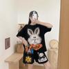 European Station Spring New Fashion Suit Casual Sports Printed T-Shirt Shorts Two-piece Set Women's Trend Brand