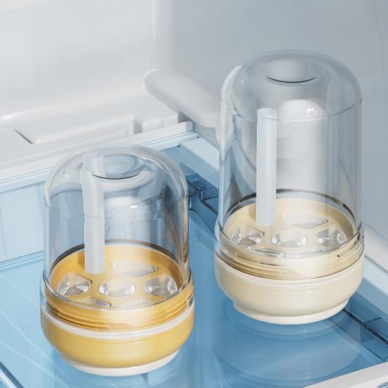 Ice Cube Mold Easy Release One-Click Food Grade Safe No Odor Three-in-One Ice Cup Sealed Leak-Proof Ice Making Drinking Cup