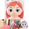 Cute Cartoon Mermaid Soft Plush Cushion Toy Ideal For Kids Birthday Celebrations