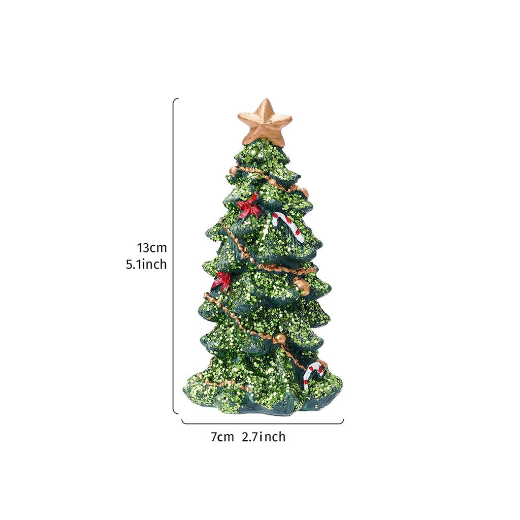 1PC, a Creative Green Christmas Tree Table Decoration Piece, with a Surface Coated with Small Glitter Sequins