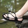 Sandalias de verano para hombre, zapatos casuales de cuero genuino para hombre, sandalias de cuero para hombre para exteriores, zapatos de playa para hombre, zapatos romanos para hombre