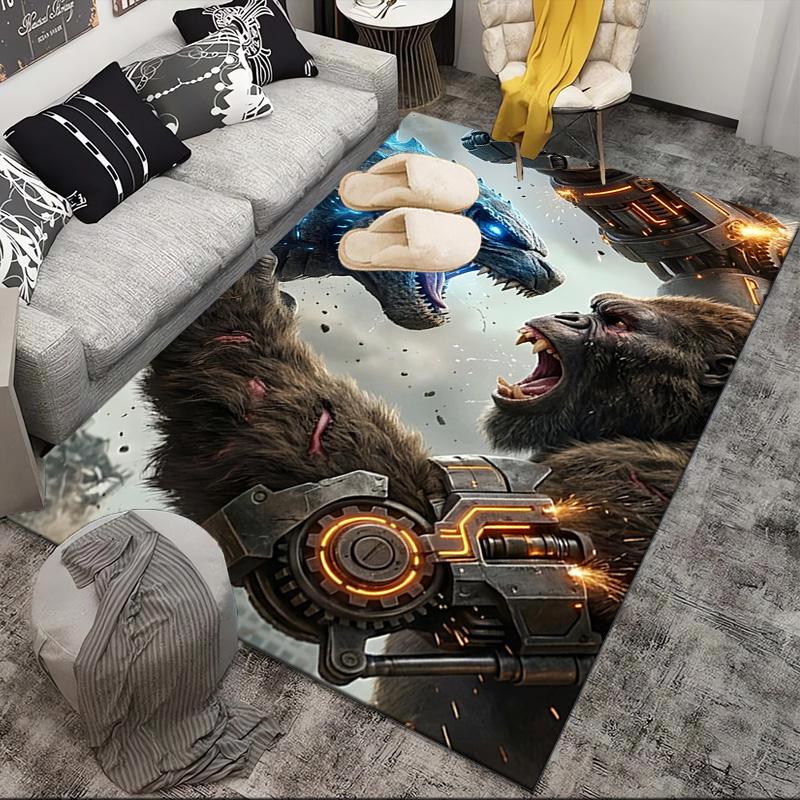 Giant Monster Rampage Area Rug Suitable for Indoor And Outdoor,Carpets for Kitchens, Homes, Offices, Living Rooms,Home Decor,Christmas Gift