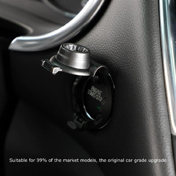 Zinc Alloy Start Stop Rings Button Cover Decoration Interior Sticker for Cars & Motorcycles to Prevent Accidental Touch