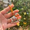 Pure Handmade Song Brocade Horse Pendant Charm – Double-Sided Fortune & Prosperity Tassel Ornament