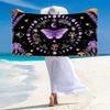Butterfly Moon Sun Art Print Beach Towel, Large Soft Quick Dry Towel for Beach Camping Swimming