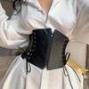 Outerwear Punk Style Retro Elastic Super Wide Waist Belt Women's Decorative Shirt Dress Coat Waist Belt Women