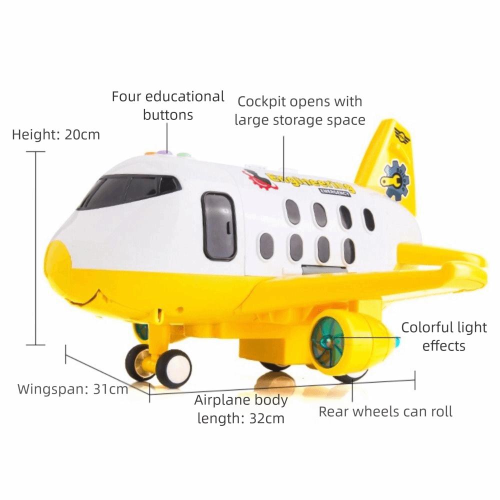Theme Model Airplane Model Toys Light Simulation DIY Children's Toys  Kids Cars