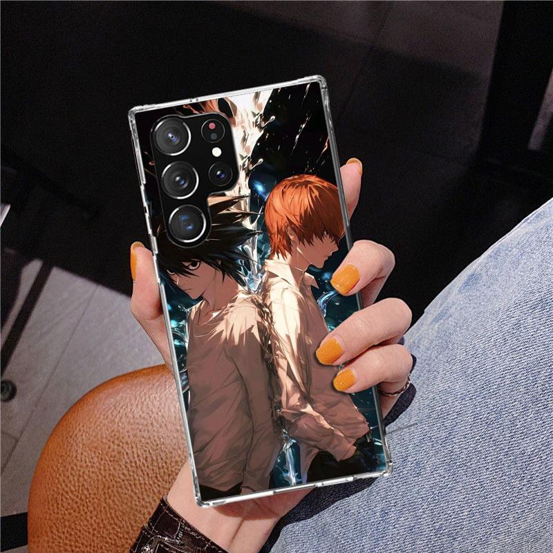 N-Note D-Death Anime Ryuk Phone Case For Samsung Galaxy S24 S25 Edge S26 Ultra S23 S22 S21 Plus S20 FE + Personalized Print Cove