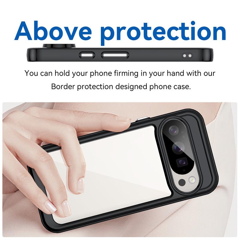 For Google Pixel 10 Pro Case Google Pixel 10 Pixel 10 Pro Cover Funda Shockproof Clear PC + TPU Silicone Protective Phone Cover