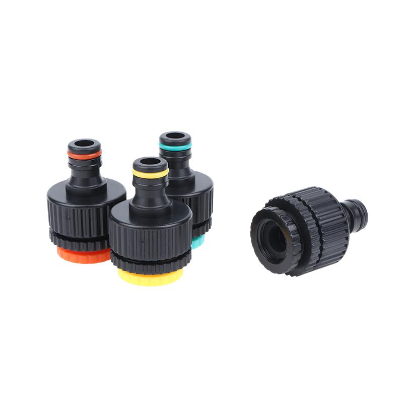 1/2" 3/4" 1 Inch Thread Quick Connector Garden Irrigation Hose Quick Coupling Plastic Watering Pipe Quick Connector Fittings