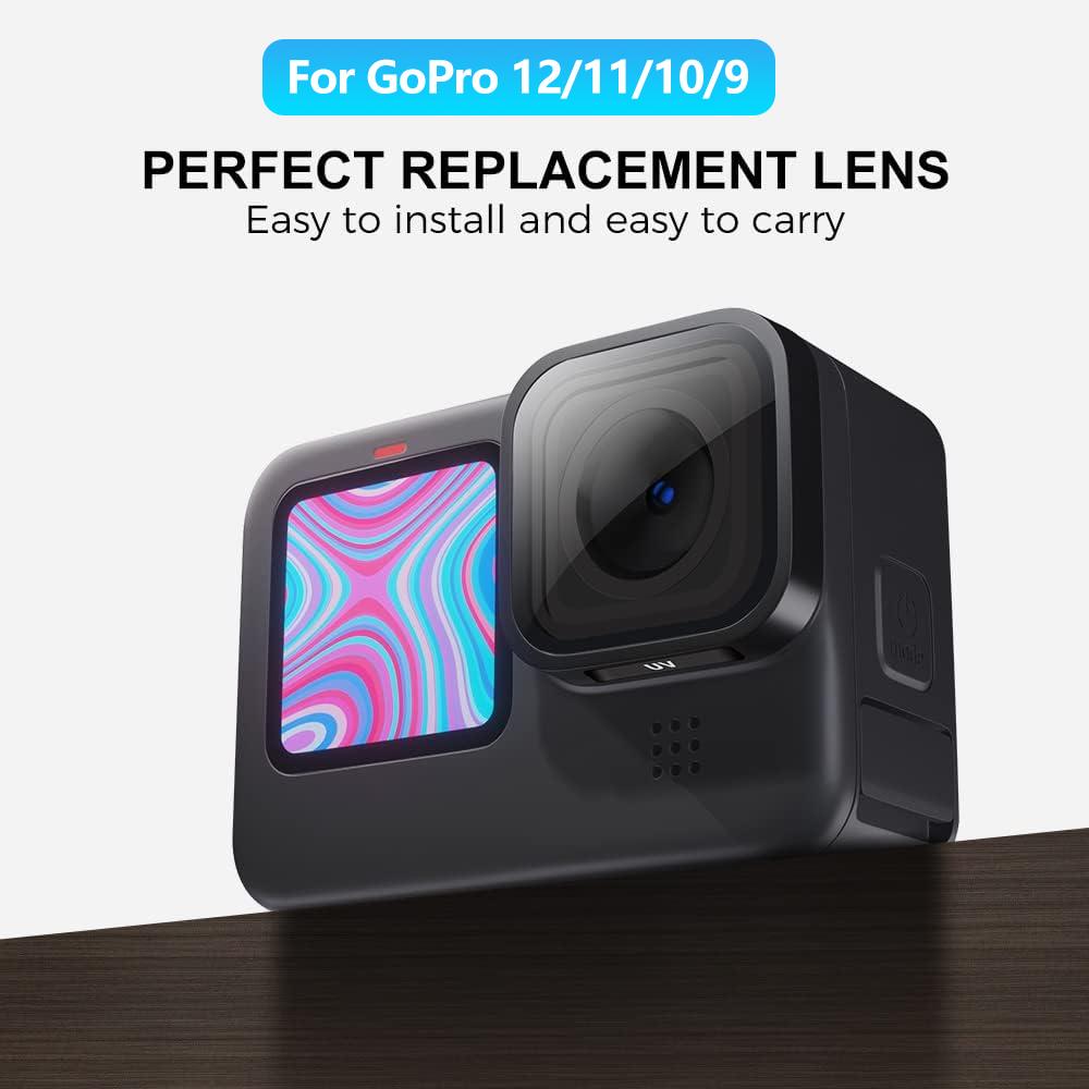 For GoPro Hero 12 UV Lens Replacement Protective Glass Cover for GoPro Hero 12 11 10 9 Action Camera Accessories