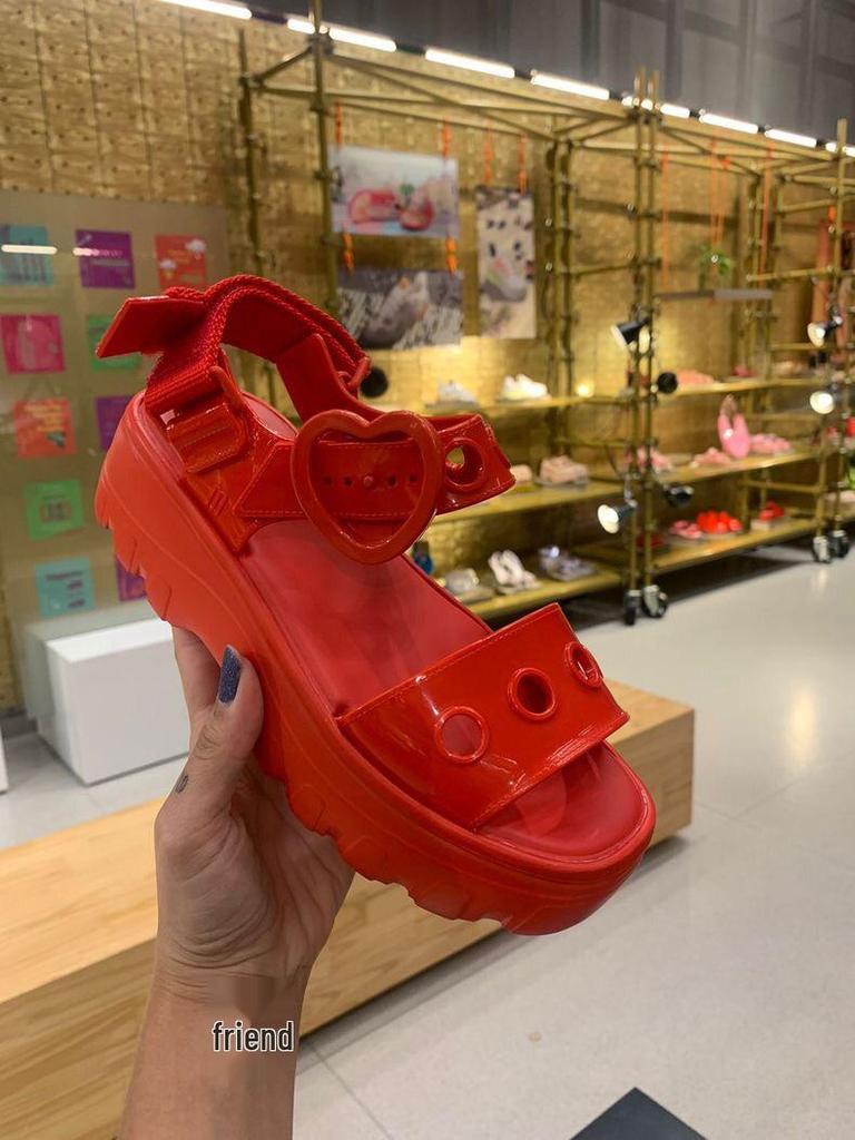 2025 Melissa Women's Thick Sole Jelly Sandals - Brazilian Summer Platform Shoes