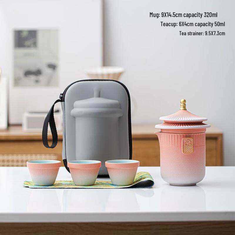 

Shangqi Ceramic Portable Travel Tea Set