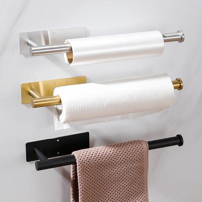 Suport adeziv pentru prosoape de hârtie de bucătărie, suport pentru șervețele, dispenser pentru hârtie igienică, depozitare dulap, suport pentru șervețele, accesorii de baie