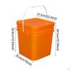 Quadratical Bucket Color Shell of Comfortable Multifunctional Light Memory with Handle for Water