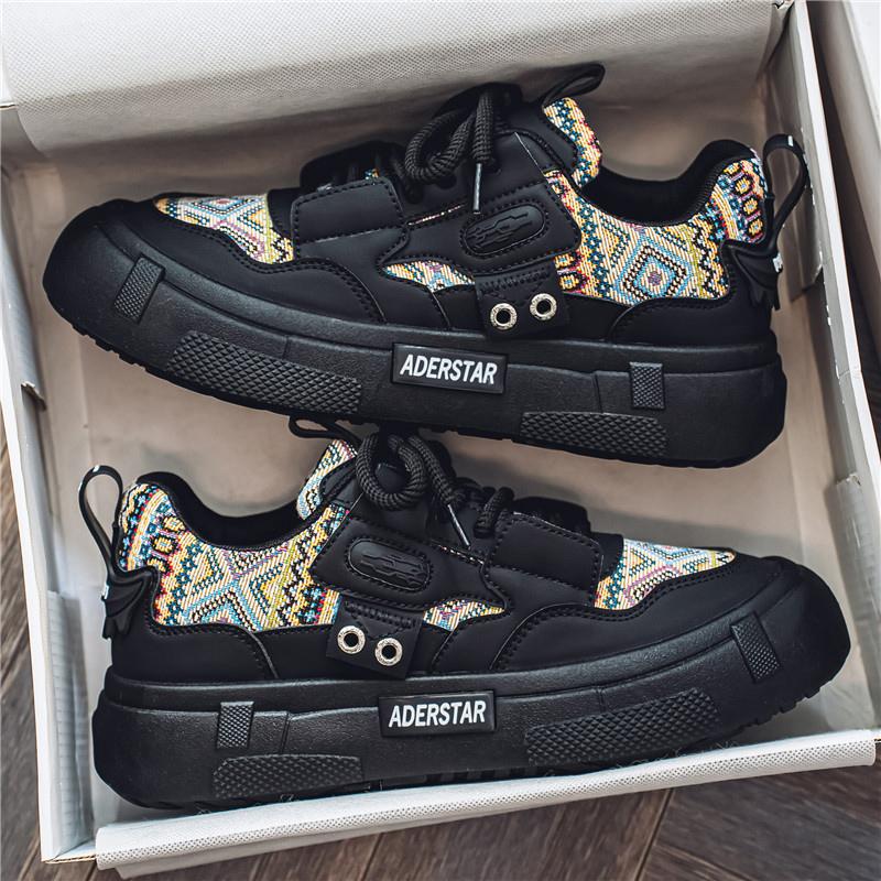 

Мужская обувь весна 2025 новый модный бренд оригинальный нишевый дизайн студенческие спортивные и досуговые нескользящие персонализированные туфли для доски 44