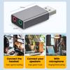 Mini External Usb To 3.5mm Sound Card Mic Headphone Jack Stereo Headset Sound Card Audio Adapter Speaker Interface For PC Laptop