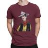 Men's T-Shirt French Adventure Comics Amazing Pure Cotton Shirt Short Sleeve Lucky Luke T Shirt Crew Neck Clothing Birthday Gift