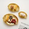 INS Nordic Snack & Candy Tray: Elegant Golden Decorative Plate for Living Room or Dining Table Storage and Ornamentation.