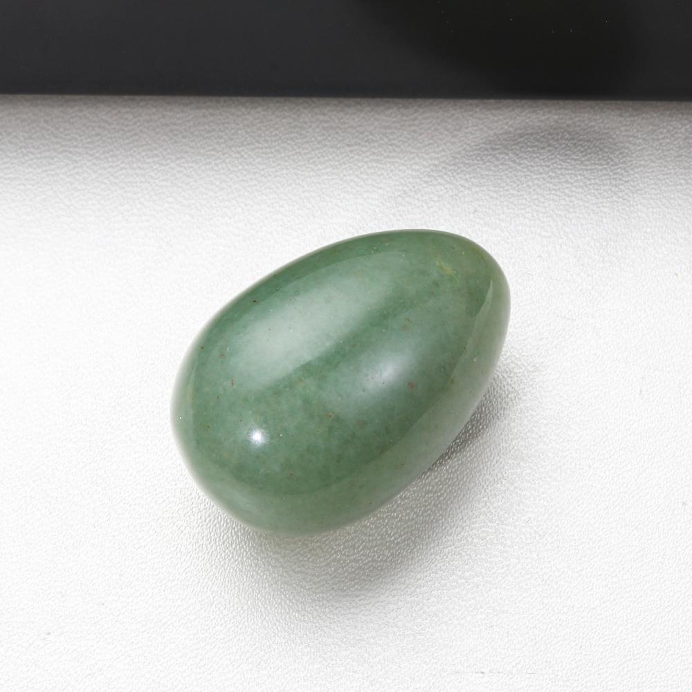 For Collection Natural White Crystal Natural Stone Healing Egg Pattern Mini Ornament Healing Stone