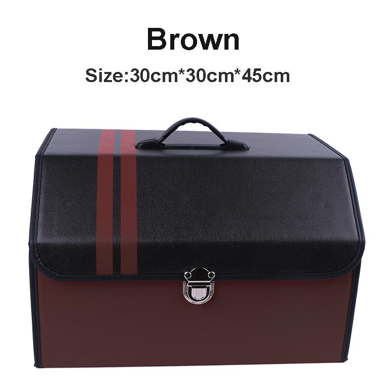 O SHI CAR Organizer Pu Leather Storage Bag Pp Board Collapsible Organizer In the Auto Customized Logo Waterproof Storage