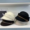 Elegant Pure Wool Cap Women's High-end French Daughter Fashion Top Hat Knight Hat Autumn and Winter Beret