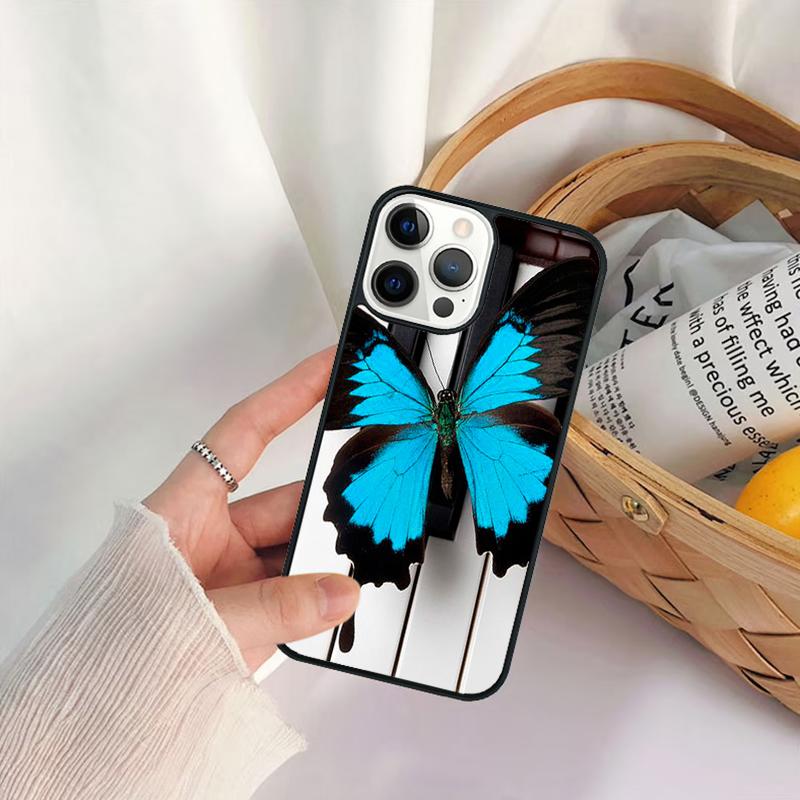 Piano Keys Music Keyboard Phone Case For iPhone 17 Air 16 15 14 11 12 13 Pro  MAX Plus coque Cover Shell