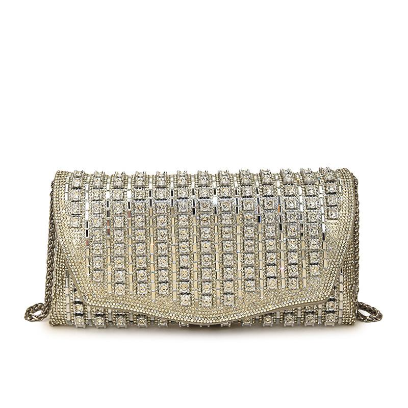 This Year's Popular Bag 2025 New European and American Fashion Rhinestone Shoulder Bag Women's Foreign Style Versatile Messenger Small Square Bag