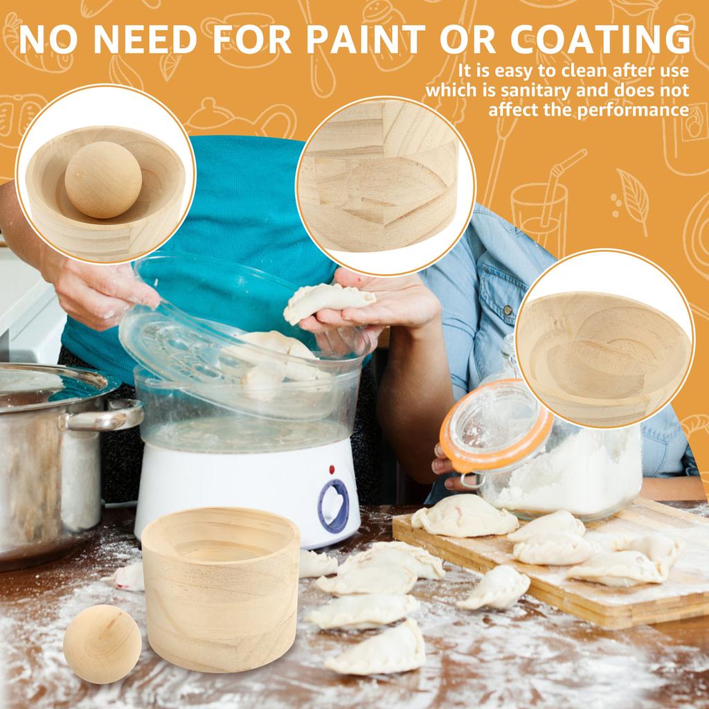 Dřevěný nástroj na výrobu knedlíků Lisovací nástroj Dřevěná forma a koule Manuální lis na těsto na knedlíky Nástroj na válení ručních koláčků Rychlý výrobce obalů na knedlíky