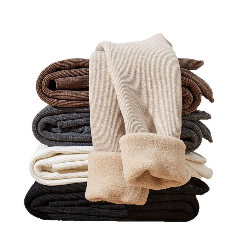 Kids Girls Cotton Tights with Non-Slip Waist Winter Fleece Lined Thermal Tights Anti-Pilling No Sagging Warm Opaque Pantyhose