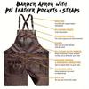 Waterproof Apron Work Clothes Multi-Pocket BBQ Barber Gardening Anti-Fouling Apron