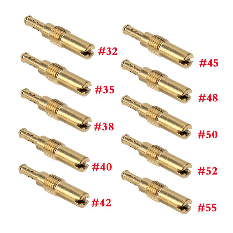 

10 шт. Жиклер холостого хода для мотоцикла GY6 карбюратор PWK Keihin PE CVK FCR PWM PJ CBR CR N424-21 OKO CVK Инжекторная форсунка