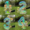 0-9 Number Balloon Decorative Birthday Party Balloon Bowknot Balloon Photo Props  Anniversary