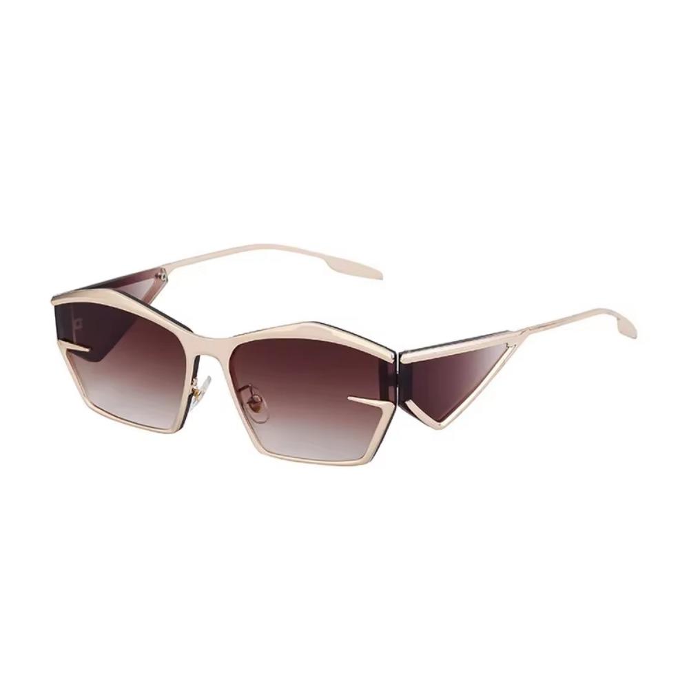Brand Design Metal Punk Sunglasses Men Outdoors Sunscreen Mountaineering Goggle Ladies Y2K Style Casual Suneyeglass