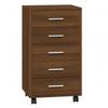 342676 vidaXL Armoire à tiroirs avec roulettes Chêne marron Bois d'ingénierie