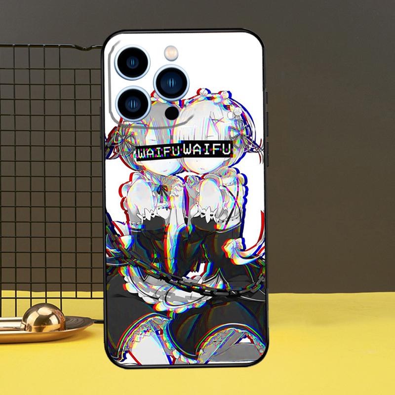 Husă Telefon Re Zero Rem Pentru iPhone 12 11 14 Pro MAX XR X XS Max Husă Pentru iPhone 13 Pro Max 7 8 Plus SE2