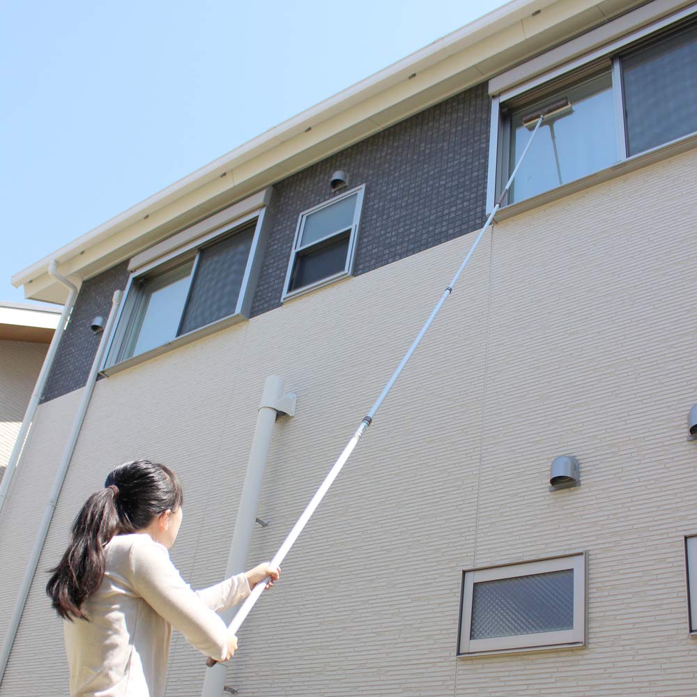 Azuma Kogyo Aluminum Telescopic Handle Set Telescopic Handle 1 Handle Only Lightweight and Aluminum Handle Up To Can Reach Up To the Second Floor