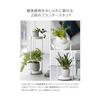 Planter Stand with Casters Tower 2 Tier Planter Stand White Planter Rack Yamazaki Jitsugyo Gardening Rack Flower Stand Garden Rack Pot Holder