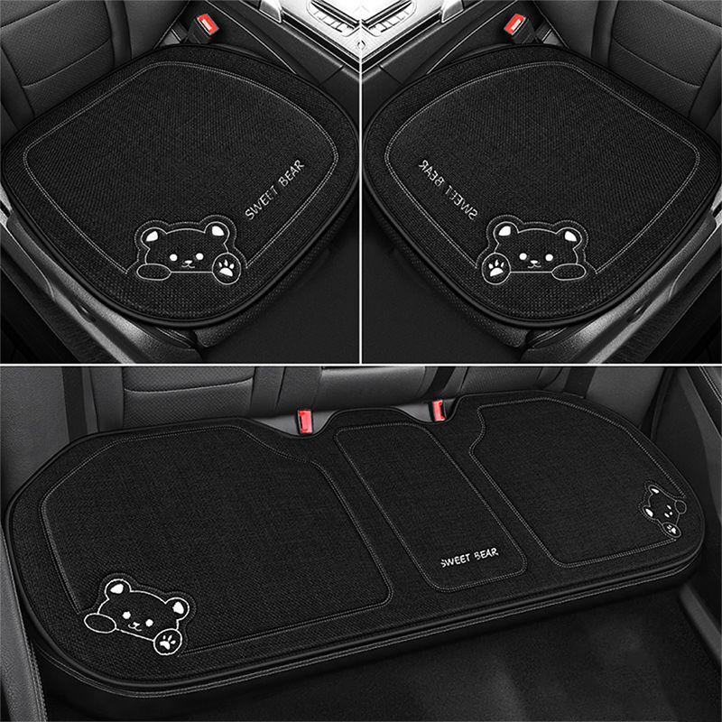 1Pcs Breathable Cartoon Bear Car Seat Cover Non-Slip Cushion for Women's Protection