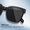2025 Fashionable Large Frame Polarized Sunglasses - UV Protection, Slimming Effect, for Men & Women