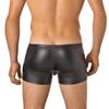 Sexy Patent Leather Men's Boxer Briefs, Imitation Leather, Sexy U-convex Design, Buttons, Easy-to-remove Panties