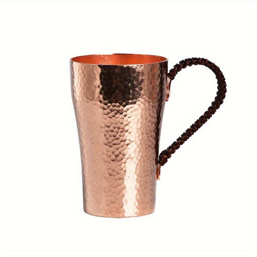 Měděný hrnek na kávu 400 ml Hrnek na vodu Měděný šálek na čaj Multifunkční čajový set Ručně vyrobený měděný hrnek na vodu na mléko Nápoj Svatba