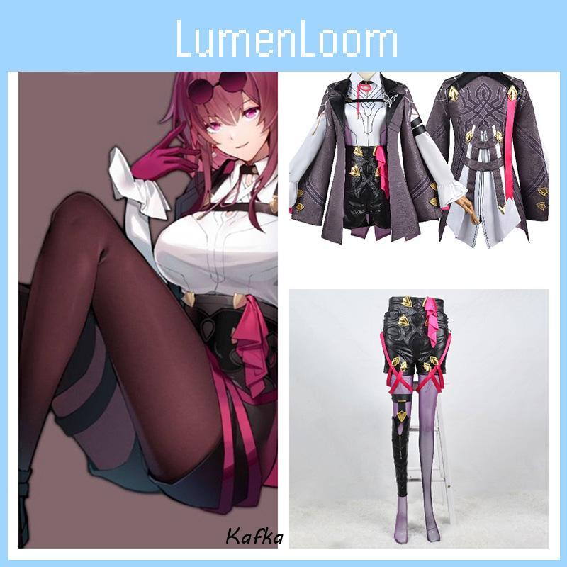 Honkai Star Rail Kafka Cosplay Costume Full Set For Women, Polyester Fabric Xs-xxxl